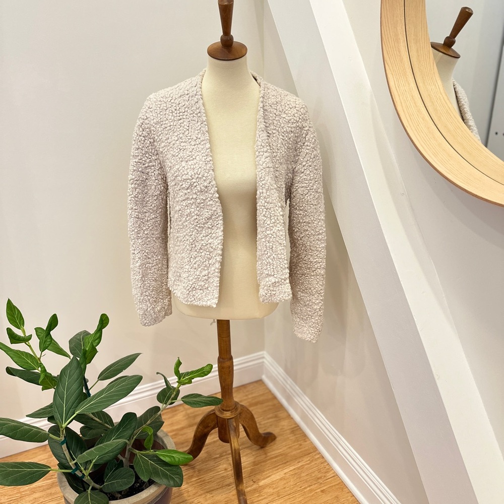 Barefoot Dreams Boucle Cardi Cozy Cream Jacket (Almond)